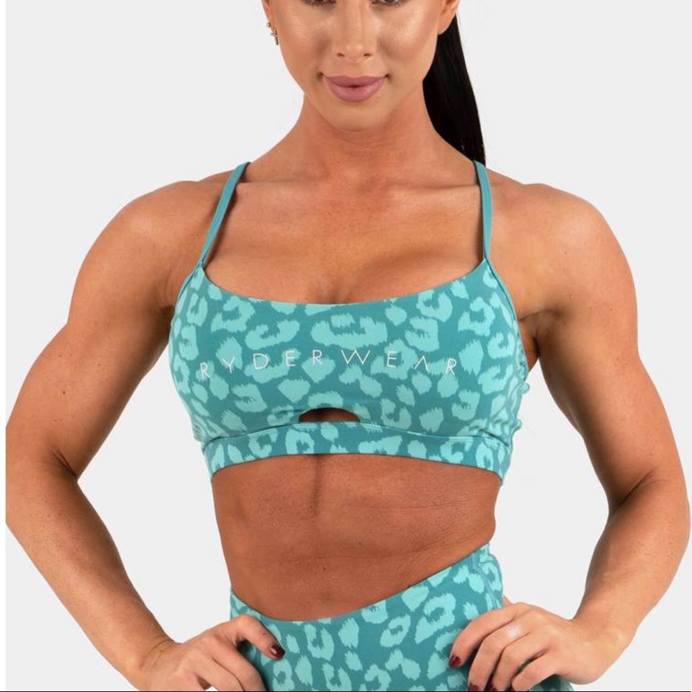 ISO RYDERWEAR ANIMAL SPORTS BRA TEAL